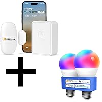 Smart WiFi Door & Window Sensor Kit + Meross Smart LED Light Bulb