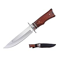 Natural Wood Handle Fixed Blade Hunting Knife I Outdoor Sport I Camping I Hunting I Recreation (WD44)