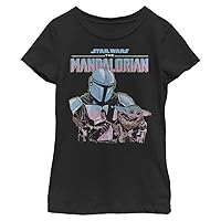 STAR WARS Mandalorian Lone Wolf Girls Short Sleeve Tee Shirt