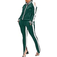 TOPONSKY Women Casual 2 Piece Outfit Long Pant Set Sweatsuits Tracksuits