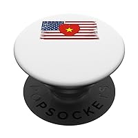 Vietnam Nat'l Day Proud Vietnamese American Vietnam USA Flag PopSockets Standard PopGrip