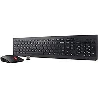 Lenovo 4X30M39482 Essential Wireless Keyboard and Mouse Combo - LA Spanish 171 (w/o Battery), Black