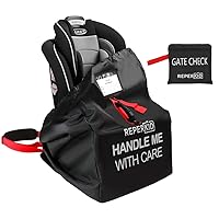 reperkid Premium Car Seat Travel Bag for Airplane - Durable, Universal Fit, Water-Resistant Gate Check Bag with Adjustable Carry Straps - for Safe and Hassle-Free Travel