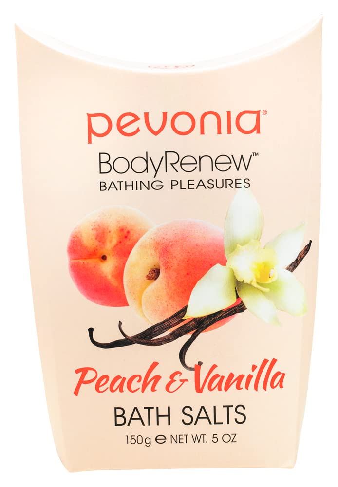 Pevonia BodyRenew Bath Salts, Peach & Vanilla, 5 oz