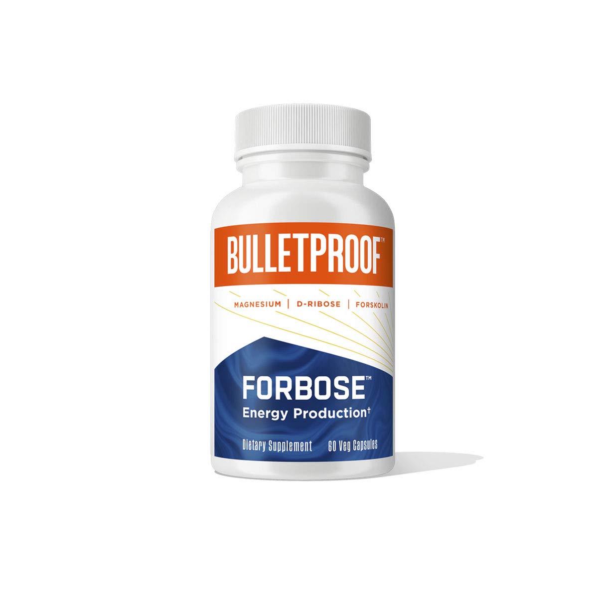 Bulletproof Forbose Energy Production Capsules, 60 Count, Supplement for Energy, Performance and Recovery