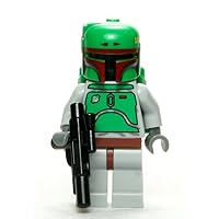 Star Wars Lego Minifigure Classic Boba Fett with Blaster Gun