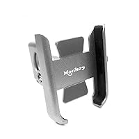 FTNBAE for Honda Monkey Motorcycle CNC Aluminum Alloy Handle Bar Mobile Phone Bracket GPS Stand Holder (Color : Handlebar Silver)