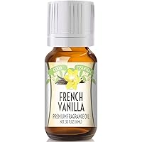 Good Essential – Professional French Vanilla Fragrance Oil 10ml for Diffuser, Candles, Soaps, Lotions, Perfume 0.33 fl oz