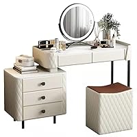 CHCDP Slate Solid Wood Dressing Table Bedroom Smart Dressing Table Storage Cabinet Book