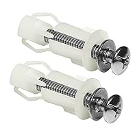 FANCUF 2 Pcs Universal Toilet Seat Bolts Hinges Screws WC Hole Fixing Kits Nut Repair Tools Easy