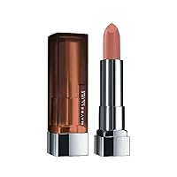 Maybelline Color Sensational Lipstick, Lip Makeup, Matte Finish, Hydrating Lipstick, Nude, Pink, Red, Plum Lip Color, Clay Crush, 0.15 oz; (Packaging May Vary)