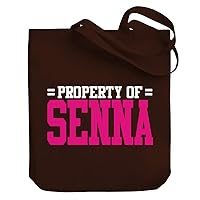 Property of Senna Bicolor Canvas Tote Bag 10.5
