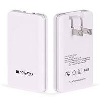 Ultrathin-Slim Fast Plug/USB c Fast Charger 2 Port PD Charger/Portable Travel Wall Charger Plug with QC3.0 Port Power for iPhone X/11/12Pro Max,Airpods,Galaxy All Smart Phone USB c 18w Charger