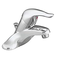 MOEN L64621 Chateau Single Handle Lavatory Faucet with Drain Assembly, 4.88