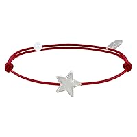 LES POULETTES BIJOUX - Sterling Silver Link Bracelet Star - Classics - Red