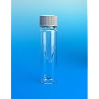 9-105-TOC TOC Certified 40 mL Clear Vial, 24-414 mm Open Top Gray Polypropylene Closure, 0.125