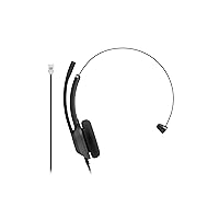 Cisco Headset 321 RJ9, Wired Single On-Ear Headphones, RJ9 Connection for Cisco IP Phone, Carbon Black, 2-Year Limited Liability Warranty (HS-W-321-C-RJ9)