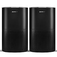 PuroAir HEPA 14 Air Purifiers for Home - Covers 1,115 Sq Ft - Air Purifier For Large Rooms - Filters Up To 99.99% of Pet Dander, Smoke, Allergens, Dust, Odors, Mold Spores (2 PACK)