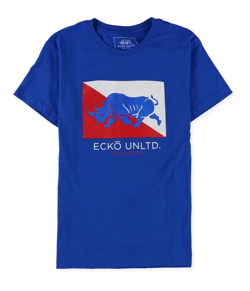 Ecko Unltd. Mens Core Flag Rhino Graphic T-Shirt