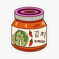 Korean Food Kimchi Cabbage Vinyl Sticker (4