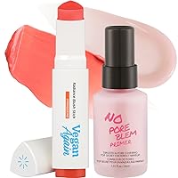 TOUCH IN SOL No Pore Blem Primer + TOUCH IN SOL Vegan Again Radiance Blush Stick #Tangerine