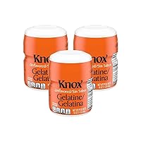 Knox Unflavored Gelatine 16 oz. Canister (Pack of 3)
