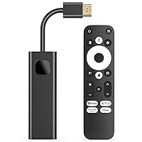 Dcolor Android TV Stick[Google Certified],4K HD Streaming Device with Google Chromecast [16GB ROM], HDMI Streaming Stick for TV, Netflix Certified, Google Assistant[Android TV 2023 Latest]