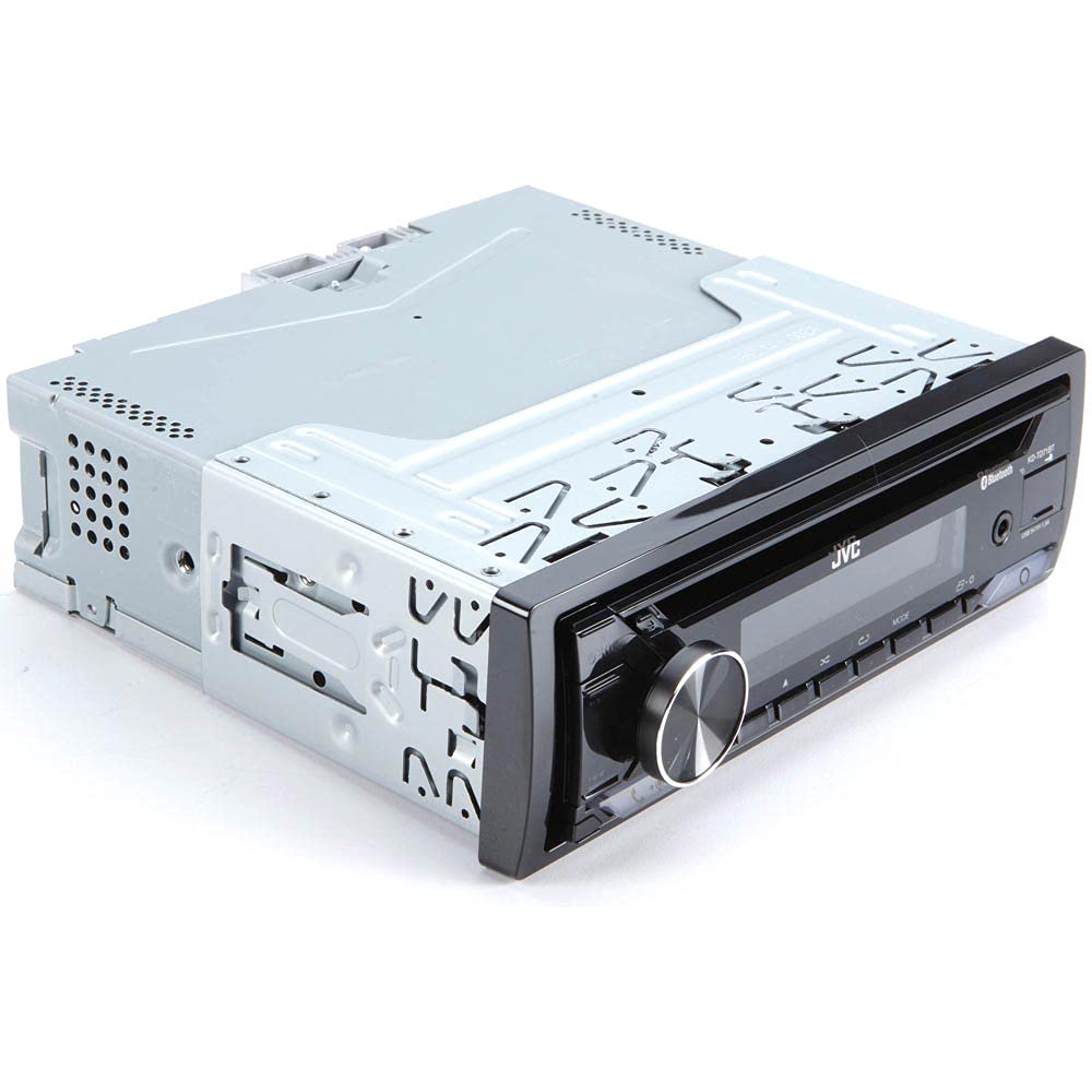 JVC KD-TD71BT Bluetooth Car Stereo Receiver with USB Port – AM/FM Radio, CD and MP3 Player, Amazon Alexa Enabled - 13-Digit LCD Dual-Line Display - Single DIN – 13-Band EQ (Black)