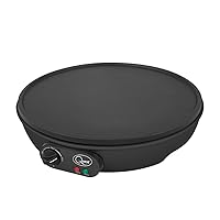Quest Electric Pancake Maker & Crepe Maker | Extra Large Cooking Surface | Non Stick, Easy Clean Up | Includes Utensils | Perfect for Pancakes, Crepes, Omelettes, Chapati, Roti