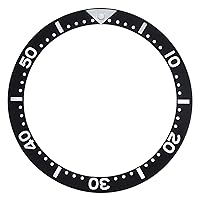 BEZEL INSERT COMPATIBLE WITH SEIKO 7002,6309,SKX007K2,7S26-0020 DIVER AUTOMATIC WATCH BLACK