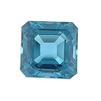 Lab Grown London Blue Topaz Spinel - Asscher Cut - AAA - Finest German Cut Gemstones from 5mm - 8mm