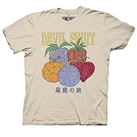 Ripple Junction One Piece Men's Short Sleeve T-Shirt Devil Fruit Paramecia Zoan Logia Super Human Powers Officially Licensed