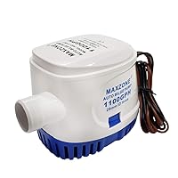 Automatic Submersible Boat Bilge Water Pump 12v 1100gph Auto with Float Switch (Blue - Automatic)