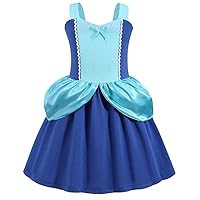 girls' star printed bow princess dresses,children's Cinderella princess performance dresses.