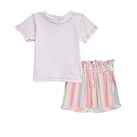 Splendid Baby Girls Emma Casual Short-set, Spring Stripe, 4 US