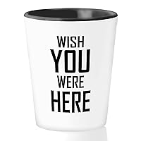 Funny Naughty Shot Glass 1.5oz - Wish Y Hre - Couple Funny Anniversary Sarcasm Adult Graduation Bithday Naughty Women Music Lover