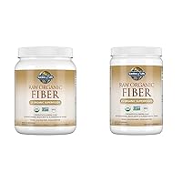Garden of Life Fiber Supplement Bundle - 30 & 10 Servings Raw Organic Fiber Powder with 15 Superfoods, Probiotics & Omega-3