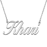 Personalized Charm Initial Pendant Name Necklace for Her
