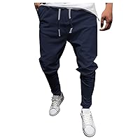 Cargo Jogger Pants for Men Slim Fit Sweatpants Big and Tall Elastic Waist Drawstring Work Pant Athletic Pants Man