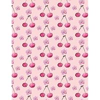Low Vision Notebook: Bold lined low vision journal in pink cherry blossom cover for visually impaired, elderly, or young children Low Vision Notebook: Bold lined low vision journal in pink cherry blossom cover for visually impaired, elderly, or young children Paperback