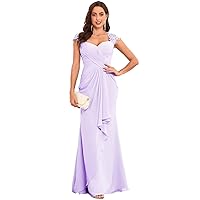Lace Plus Size Mother of The Groom Dresses Chiffon Lilac Mermaid Mother of The Bride Dresses for Wedding Size 26W