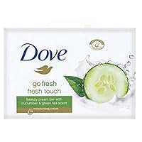 Go Fresh Touch Beauty Cream Soap Bar Cucumber & Green Tea Scent 4ctx 100g