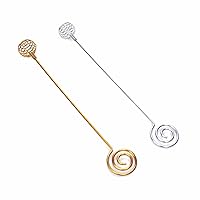 Honey mixer,Stainless steel stirring rod,Creative three-dimensional spiral double head mixing spoon,stir honey,coffee and jam,mix wine,beat eggs,Sturdy and durable multi-use kitchen gadget,2 pieces