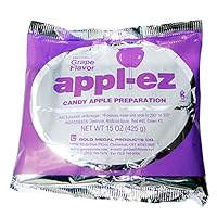 Apple-EZ Candy Apple Coating Mix 15 Oz (Grape, Single)