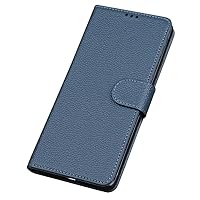 Flip Case for iPhone 15 Pro Max/15 Pro/15 Plus/15 Business Wallet Leather Case Magnetic Closure Soft Shockproof Protective Cover (Blue,15 Pro Max)
