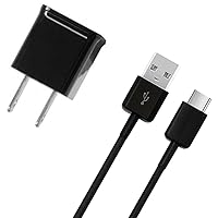 Genuine Charging 1A Wall Kit Upgrade Compatible with Sony WH-XB910N as a Replacement Plus Detachable Hi-Power USB-C 2.0 Data Sync Cable! (Black 110-240v)