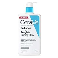 CeraVe SA Lotion for Rough & Bumpy Skin | Vitamin D, Hyaluronic Acid, Lactic Acid & Salicylic Acid Lotion | Fragrance Free & Allergy Tested | 19 Ounce
