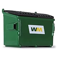 Refuse Trash Bin Waste Management Green and Black 1/34 Diecast Model by First Gear 90-0169C