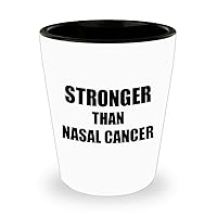 Nasal Cancer Shot Glass Awareness Survivor Gift Idea For Hope Cure Inspiration Liquor Lover Alcohol 1.5oz Shotglass