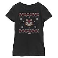 Marvel Miles Morales Spider Cat Sweater Girl's Solid Crew Tee